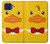 S2760 Canard Tuxedo jaune Dessin animé Etui Coque Housse pour Motorola One 5G