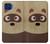 S2825 Mignon raton laveur animé Dessin Etui Coque Housse pour Motorola One 5G