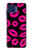 S2933 Bisous Rose Lips sur Noir Etui Coque Housse pour Motorola One 5G