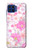 S3036 Flore de fleur rose douce Etui Coque Housse pour Motorola One 5G