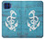 S3053 Marin Blue Anchor Etui Coque Housse pour Motorola One 5G
