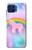 S3070 Arc en ciel pastel ciel Licorne Etui Coque Housse pour Motorola One 5G