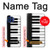S3078 Noir et blanc Clavier de piano Etui Coque Housse pour Motorola One 5G