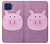 S3269 Porc Dessin animé Etui Coque Housse pour Motorola One 5G