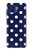 S3533 Bleu à pois Etui Coque Housse pour Motorola One 5G