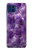 S3713 Graphique violet améthyste à quartz imprimé Etui Coque Housse pour Motorola One 5G
