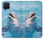 S1291 Les Dauphins en Mer Etui Coque Housse pour Samsung Galaxy A42 5G
