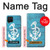 S3053 Marin Blue Anchor Etui Coque Housse pour Samsung Galaxy A42 5G