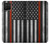 S3472 sapeur pompier Rouge mince ligne Drapeau Etui Coque Housse pour Samsung Galaxy A42 5G
