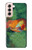 S1157 Rouge Arowana Poisson Etui Coque Housse pour Samsung Galaxy S21 5G