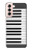 S2082 Un Octave Piano Etui Coque Housse pour Samsung Galaxy S21 5G