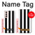 S2297 Noir et blanc rayures verticales Etui Coque Housse pour Samsung Galaxy S21 5G