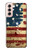 S2349 Old American Drapeau Etui Coque Housse pour Samsung Galaxy S21 5G