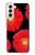 S2478 fleur rouge Daisy Etui Coque Housse pour Samsung Galaxy S21 5G