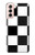 S2492 Noir et blanc Damier Etui Coque Housse pour Samsung Galaxy S21 5G