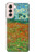 S2681 Champ de coquelicots Vincent Van Gogh Etui Coque Housse pour Samsung Galaxy S21 5G