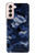 S2959 Marine Bleu Camo camouflage Etui Coque Housse pour Samsung Galaxy S21 5G