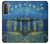 S3336 Van Gogh Nuit étoilée sur le Rhône Etui Coque Housse pour Samsung Galaxy S21 5G