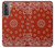 S3355 Motif Bandana Rouge Etui Coque Housse pour Samsung Galaxy S21 5G