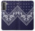 S3357 Marine Bleu Bandana Motif Etui Coque Housse pour Samsung Galaxy S21 5G
