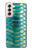 S3414 Vert Serpent Échelle graphique Imprimer Etui Coque Housse pour Samsung Galaxy S21 5G