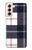 S3452 Plaid en tissu Etui Coque Housse pour Samsung Galaxy S21 5G
