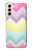 S3514 Arc en ciel Zigzag Etui Coque Housse pour Samsung Galaxy S21 5G