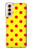 S3526 Rouge tache à pois Etui Coque Housse pour Samsung Galaxy S21 5G