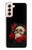 S3753 Roses de crâne gothique sombre Etui Coque Housse pour Samsung Galaxy S21 5G