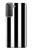 S2297 Noir et blanc rayures verticales Etui Coque Housse pour Samsung Galaxy S21 Plus 5G, Galaxy S21+ 5G