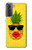 S2443 Baiser drôle d'ananas Lunettes de soleil Etui Coque Housse pour Samsung Galaxy S21 Plus 5G, Galaxy S21+ 5G