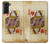 S2833 Poker Carte Coeurs Reine Etui Coque Housse pour Samsung Galaxy S21 Plus 5G, Galaxy S21+ 5G