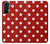 S2951 Rouge Pois Etui Coque Housse pour Samsung Galaxy S21 Plus 5G, Galaxy S21+ 5G