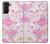 S3036 Flore de fleur rose douce Etui Coque Housse pour Samsung Galaxy S21 Plus 5G, Galaxy S21+ 5G