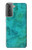 S3147 Aqua Marbre Pierre Etui Coque Housse pour Samsung Galaxy S21 Plus 5G, Galaxy S21+ 5G