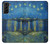 S3336 Van Gogh Nuit étoilée sur le Rhône Etui Coque Housse pour Samsung Galaxy S21 Plus 5G, Galaxy S21+ 5G