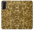 S3388 Imprimer or Glitter Graphic Etui Coque Housse pour Samsung Galaxy S21 Plus 5G, Galaxy S21+ 5G