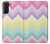 S3514 Arc en ciel Zigzag Etui Coque Housse pour Samsung Galaxy S21 Plus 5G, Galaxy S21+ 5G