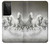 S0933 Cheval Blanc Etui Coque Housse pour Samsung Galaxy S21 Ultra 5G