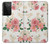S1859 Motif Rose Etui Coque Housse pour Samsung Galaxy S21 Ultra 5G