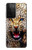 S1932 Bleu yeux Léopard Etui Coque Housse pour Samsung Galaxy S21 Ultra 5G