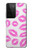 S2214 Bisous Lèvres roses Etui Coque Housse pour Samsung Galaxy S21 Ultra 5G