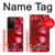 S2480 Tie dye rouge Etui Coque Housse pour Samsung Galaxy S21 Ultra 5G