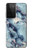 S2689 Bleu Marbre Texture Imprimé graphique Etui Coque Housse pour Samsung Galaxy S21 Ultra 5G