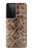 S2875 Rattle Serpent Imprimé graphique Peau Etui Coque Housse pour Samsung Galaxy S21 Ultra 5G
