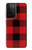 S2931 Rouge Buffle motif de vérification Etui Coque Housse pour Samsung Galaxy S21 Ultra 5G