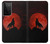 S2955 Loup Hurlant Rouge Lune Etui Coque Housse pour Samsung Galaxy S21 Ultra 5G