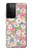 S3688 Motif d'art floral floral Etui Coque Housse pour Samsung Galaxy S21 Ultra 5G