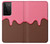 S3754 Cornet de crème glacée à la fraise Etui Coque Housse pour Samsung Galaxy S21 Ultra 5G