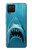 S0830 Requin blanc Etui Coque Housse pour Samsung Galaxy A12